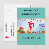 Je bent uitgenodigd voor een gepersonaliseerd gymn briefkaart (Voorkant / Achterkant)