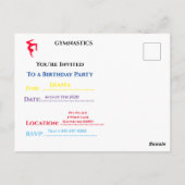 Je bent uitgenodigd voor een gepersonaliseerd gymn briefkaart (Achterkant)