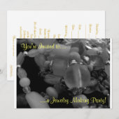 Je bent uitgenodigd voor een Jewelry Making Party! Kaart (Voorkant / Achterkant)