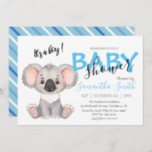 Je bent uitgenodigd voor een Koala Baby shower