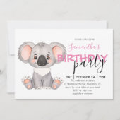 Je bent uitgenodigd voor een Koala-tastische 1e ui Aankondiging (Voorkant)