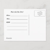 Je bent uitgenodigd voor een Luau. Uitnodiging (Achterkant)