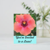 Je bent uitgenodigd voor een Luau. Uitnodiging (Staand voorkant)