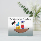 Je bent uitgenodigd voor een Pira... Kaart (Staand voorkant)