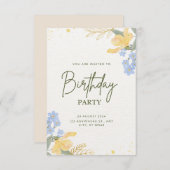 "Je bent uitgenodigd voor een verjaardagsfeestje!" (Voorkant / Achterkant)