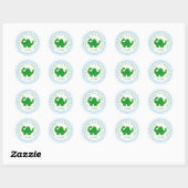 Je bent uitgenodigd voor een verjaardagsfeestje: D Ronde Sticker (Vel)
