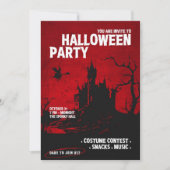 Je bent uitgenodigd voor het Halloween-feest Kaart (Voorkant)
