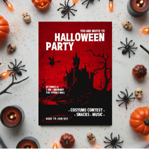 Je bent uitgenodigd voor het Halloween-feest Kaart