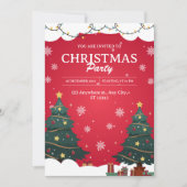 Je bent uitgenodigd voor het kerstfeest kaart (Voorkant)