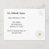 Je bent uitgenodigd voor het Vrijgezellenfeest van Uitnodiging Briefkaart (Achterkant)