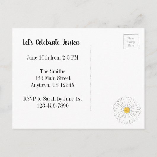 Je bent uitgenodigd voor het Vrijgezellenfeest van Uitnodiging Briefkaart (Achterkant)