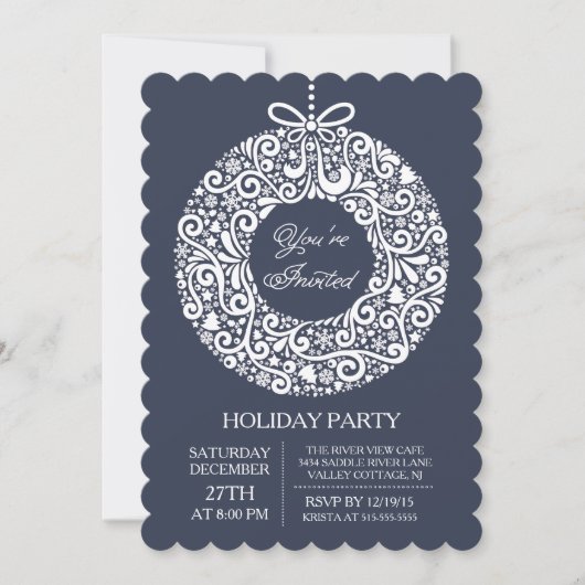 Je bent uitgenodigd voor kerstfeest. kaart (Voorkant)