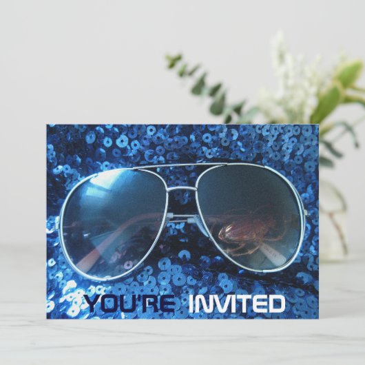 Je bent uitgenodigd voor leuke feestuitnodigingen kaart (Staand voorkant)