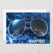 Je bent uitgenodigd voor leuke feestuitnodigingen kaart (Voorkant / Achterkant)