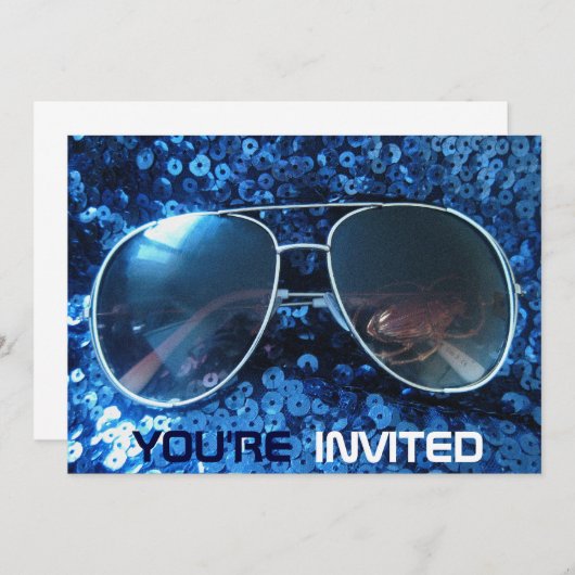 Je bent uitgenodigd voor leuke feestuitnodigingen kaart (Voorkant / Achterkant)