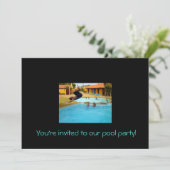 Je bent uitgenodigd voor ons feest. kaart (Staand voorkant)