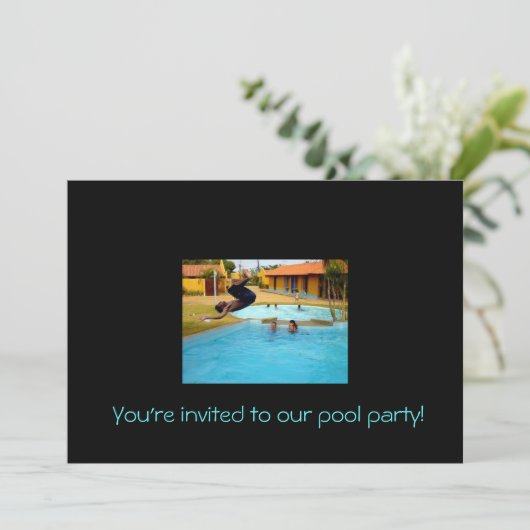 Je bent uitgenodigd voor ons feest. kaart (Staand voorkant)