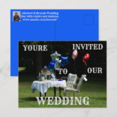 Je bent uitgenodigd voor onze Kaart Wedding Post. (Voorkant / Achterkant)