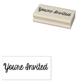 Je bent uitgenodigd voor Rubber Stamp Rubberstempel