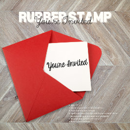 Je bent uitgenodigd voor Rubber Stamp Rubberstempel
