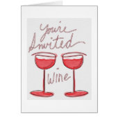 Je bent uitgenodigd voor Wine Funny RSVP Card (Voorkant)