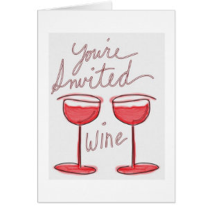 Je bent uitgenodigd voor Wine Funny RSVP Card