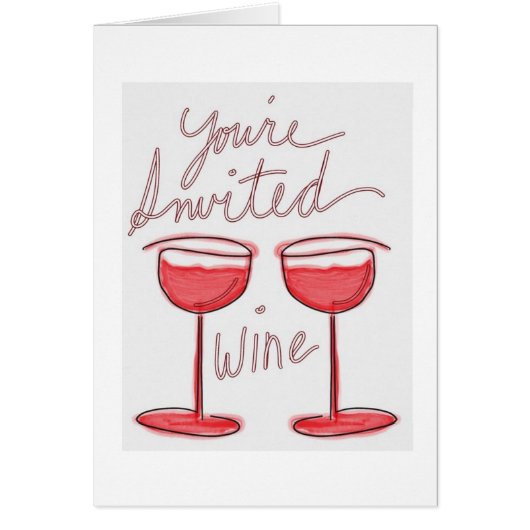 Je bent uitgenodigd voor Wine Funny RSVP Card (Voorkant)