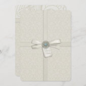 Je bent uitgenodigd voor Zachte Cream Wrapped Cade Kaart (Voorkant / Achterkant)