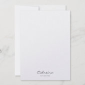 Je bent uitgenodigd. Zilver Kaart (Achterkant)