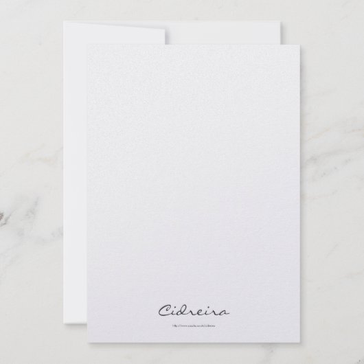 Je bent uitgenodigd. Zilver Kaart (Achterkant)