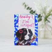 Je bent uniek! -  briefkaart (Staand voorkant)