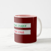 Je Bent Uniek Kerst Mok (Voorkant rechts)