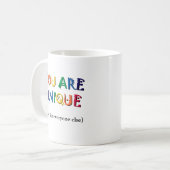 Je bent uniek koffiemok (Voorkant links)