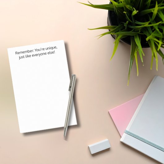 Je bent uniek, net als iedereen, Grappig, Custom Post-it® Notes