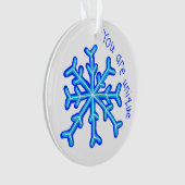 "Je bent uniek" Ornament (voorkant)