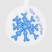 "Je bent uniek" Ornament (voorkant)