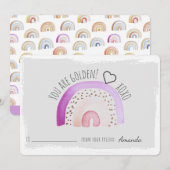 Je bent Valentijnse gouden regenboog-klaslokaal (Voorkant / Achterkant)