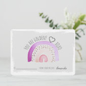 Je bent Valentijnse gouden regenboog-klaslokaal (Staand voorkant)