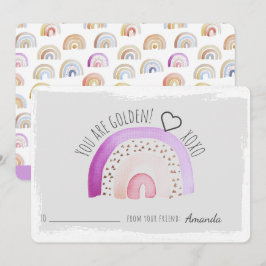 Je bent Valentijnse gouden regenboog-klaslokaal