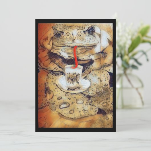 Je bent van harte uitgenodigd voor 🫖 kaart (Staand voorkant)