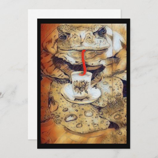 Je bent van harte uitgenodigd voor 🫖 kaart (Voorkant / Achterkant)