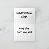 Je bent vandaag levendig begroet kaart (Binnen)