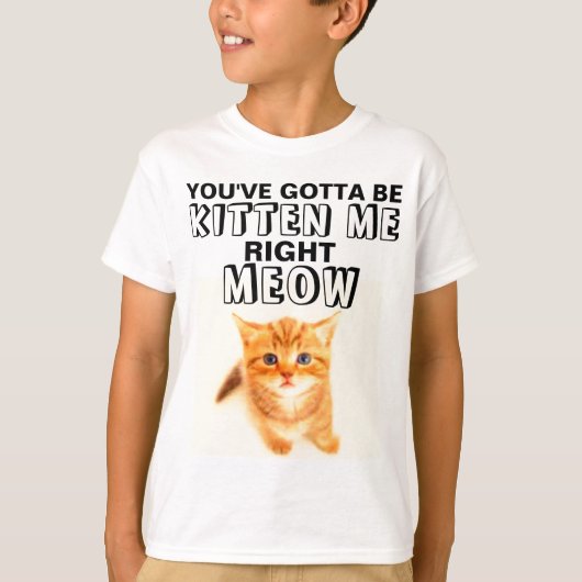 JE BENT VAST BEK POTJES RECHT NU Katten T-Shirts (Voorkant)