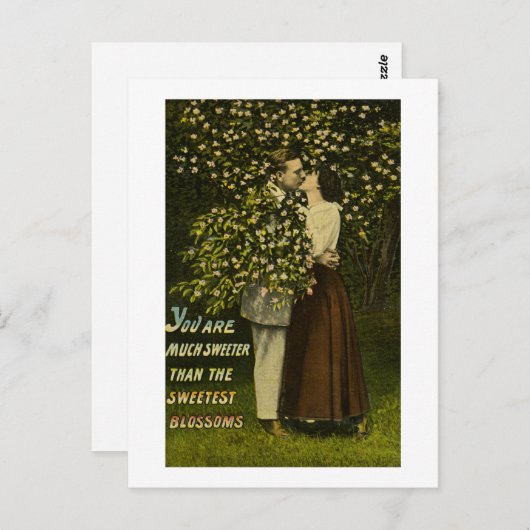 Je bent veel zoeter dan het liefste bloesem. briefkaart (Voorkant / Achterkant)