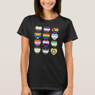 Je bent veilig bij mij, hart regenboog vlag LGBT,  T-shirt
