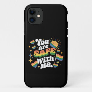 Je bent veilig bij mij LGBT Regenboog Homoseksueel Case-Mate iPhone Case