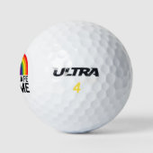 Je bent veilig bij mij LGBTQ Pride Maand Rainbow Golfballen (Logo)
