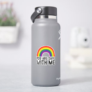 Je bent veilig bij mij LGBTQ Pride Maand Rainbow Sticker