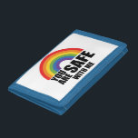 Je bent veilig bij mij LGBTQ Rainbow Pride Drievoud Portemonnee<br><div class="desc">Je bent veilig bij mij LGBTQ Rainbow Pride</div>