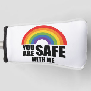 Je Bent Veilig Bij Mij LGBTQ Regenboog Trots Golfheadcover